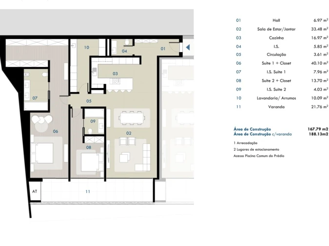 Apartamento T2 para Venda em Camara de Lobos Planta 1