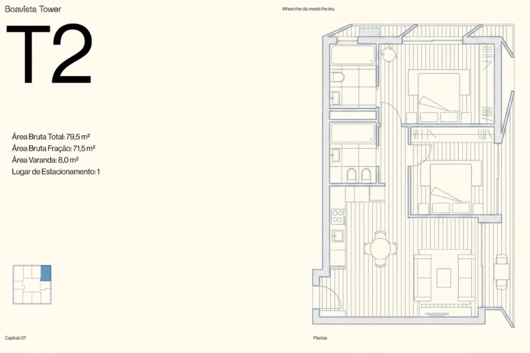 Apartamento T2 para Venda em Ramalde Planta 1