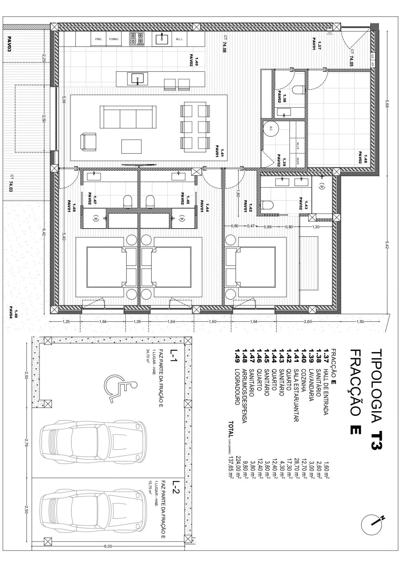 Apartamento T2 para Venda em Pousa Foto 10