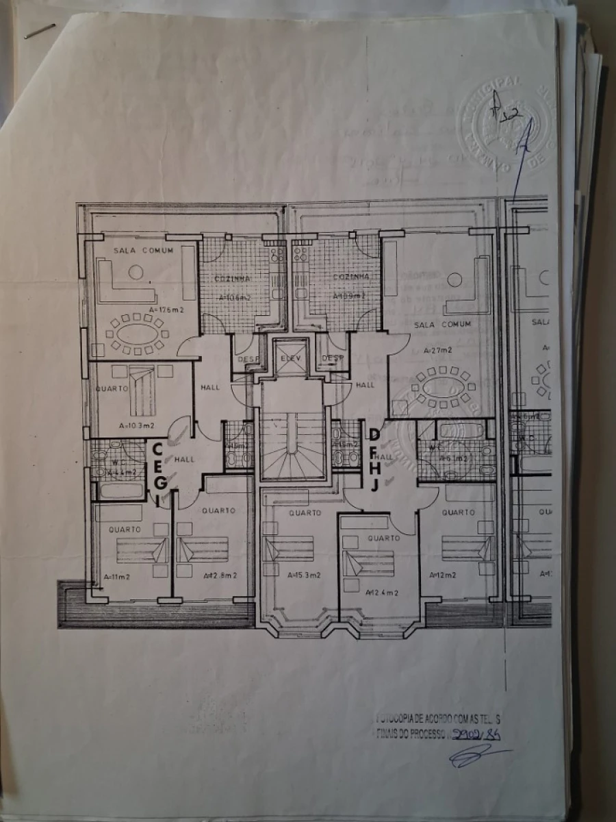 Apartamento T3 para Venda em Fânzeres e São Pedro da Cova Planta 1