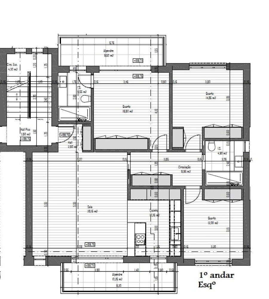 Apartamento T3 para Venda em Mafra Planta 1