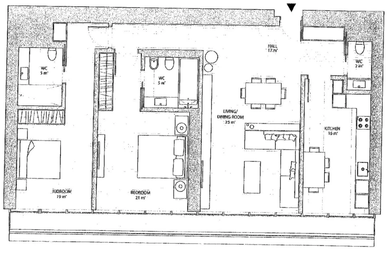 Apartamento T2 para Venda em Campolide Planta 1