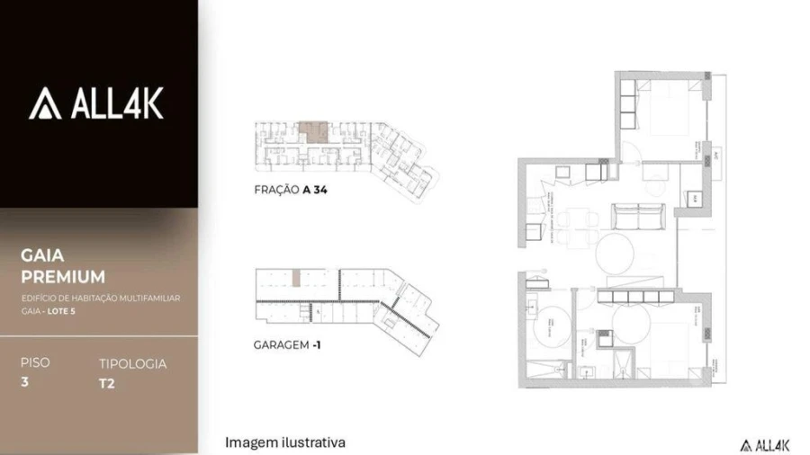 Apartamento T2 para Venda em Oliveira do Douro Foto 8