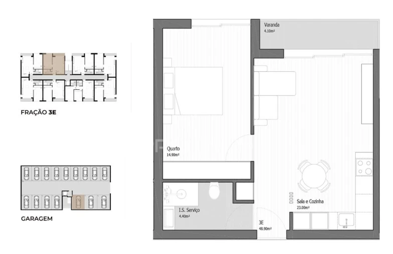 Apartamento T1 para Venda em Vila Praia de Ancora Foto 10