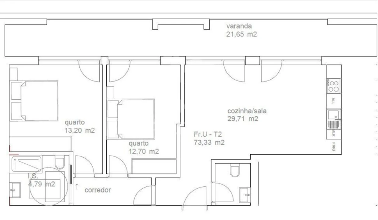 Apartamento T2 para Venda em Tondela e Nandufe Foto 5