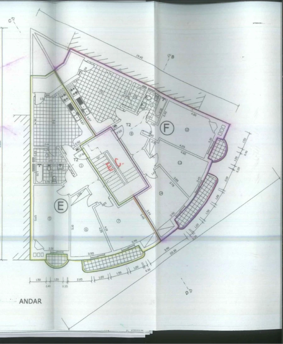 Apartamento T2 para Venda em São Miguel do Souto e Mosteirô Planta 1