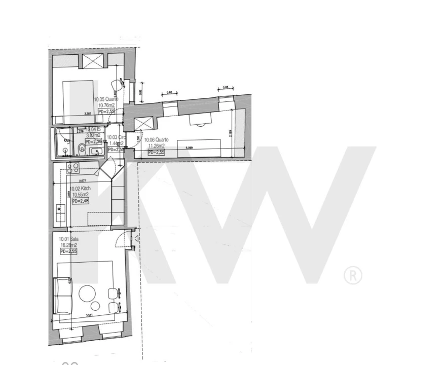Apartamento T2 para Arrendamento em Campo de Ourique Foto 24