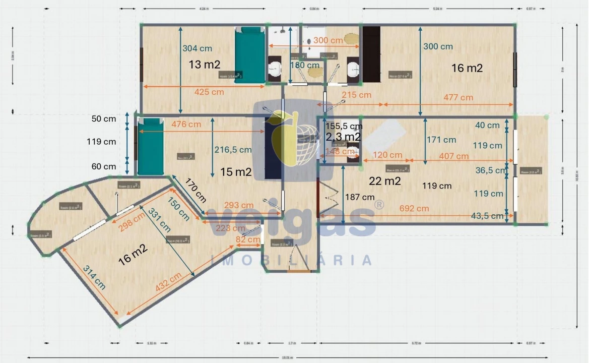 Apartamento T3 para Venda em Peniche Foto 30