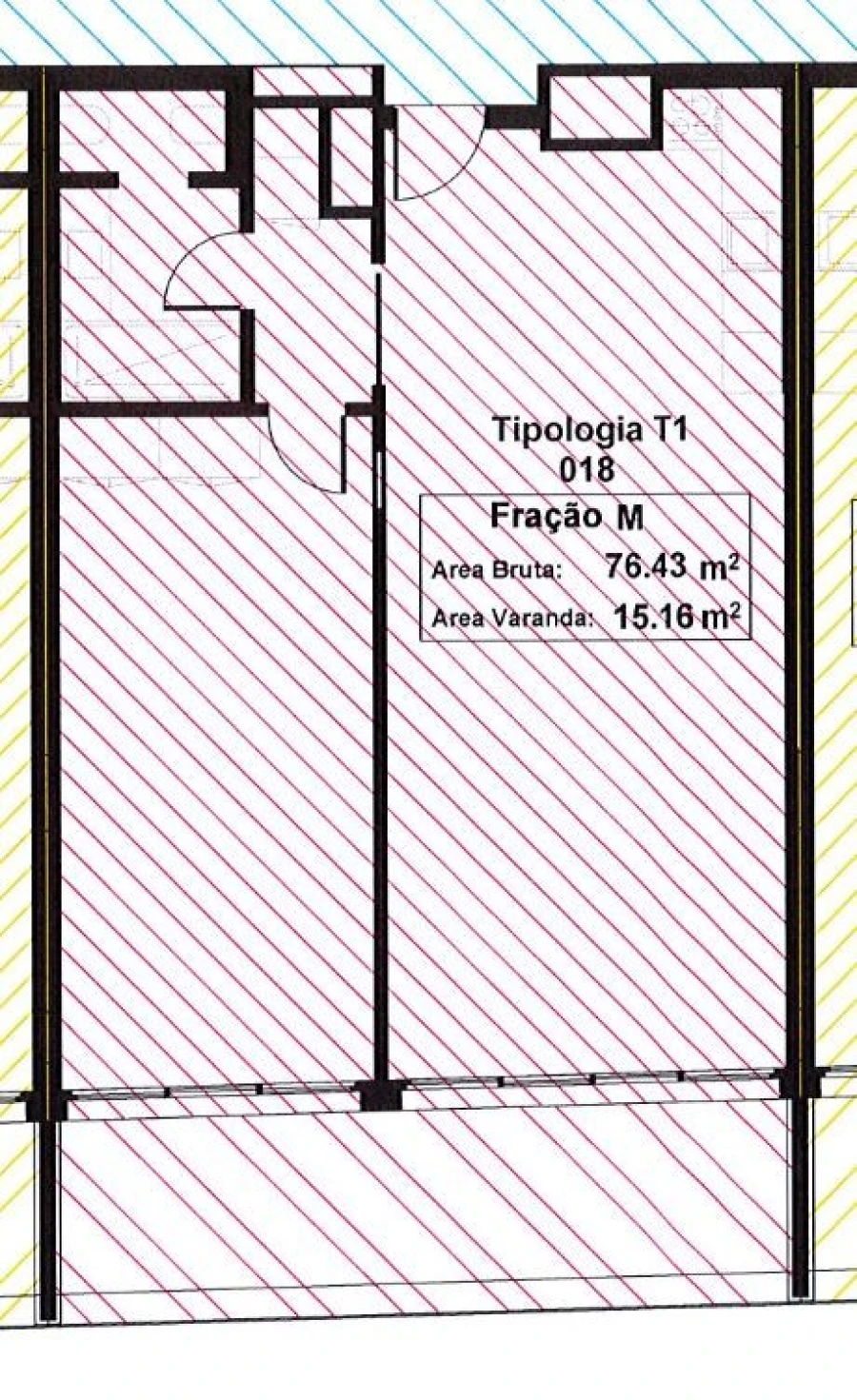 Apartamento T1 para Venda em Alcantara Planta 1