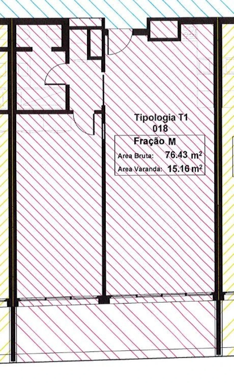 Apartamento T2 para Venda em Alcantara Planta 1