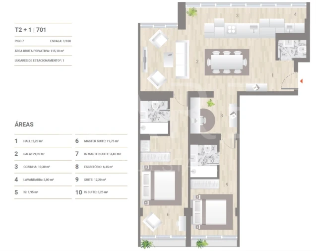 Apartamento T2 para Venda em Estrela Foto 25