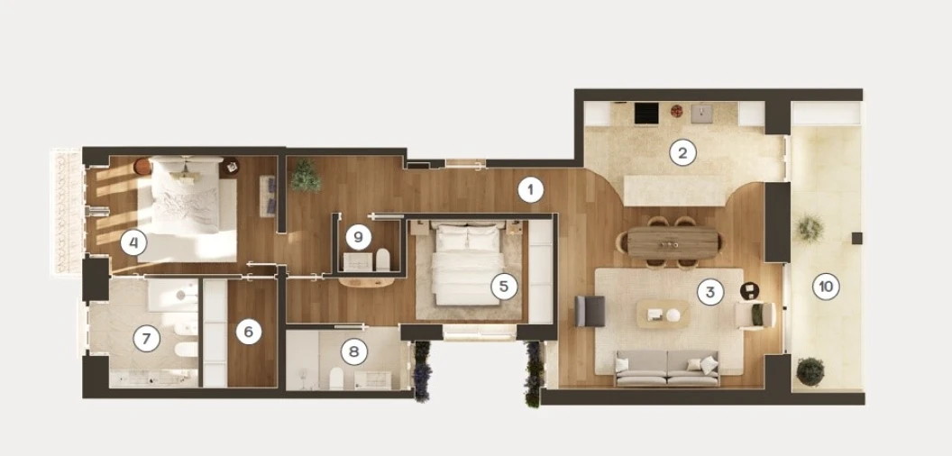 Apartamento T2 para Venda em Avenidas Novas Planta 1