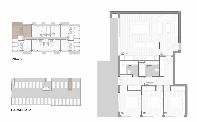 Apartamento T3 para Venda em Valongo Planta 1