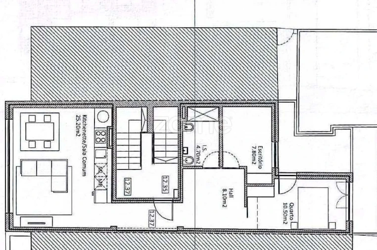 Apartamento T2 para Venda em Vila Praia de Ancora Planta 1