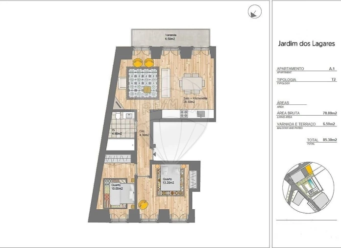 Apartamento T2 para Venda em São Vicente Foto 19