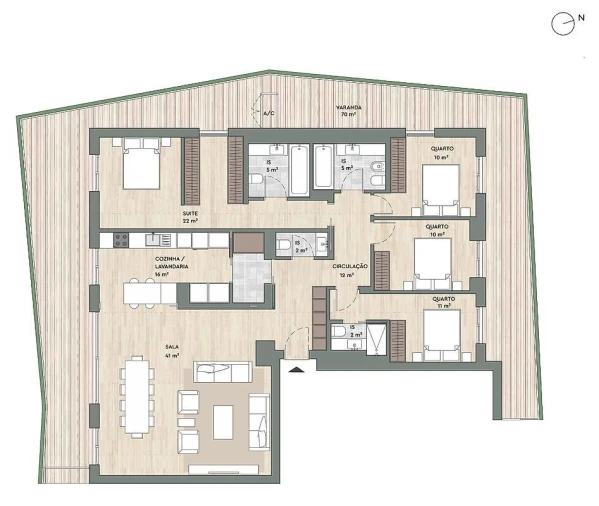 Apartamento T4 para Venda em Algés, Linda-A-Velha e Cruz Quebrada-Dafundo Foto 4