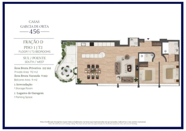 Apartamento T2 para Venda em Aldoar, Foz do Douro e Nevogilde