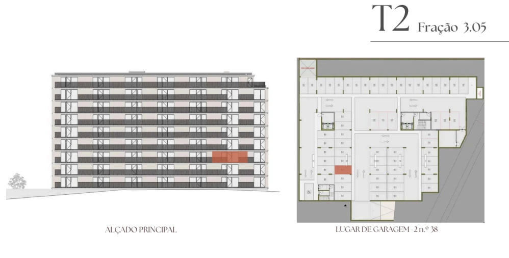 Apartamento T2 para Venda em Vilar de Andorinho Planta 2