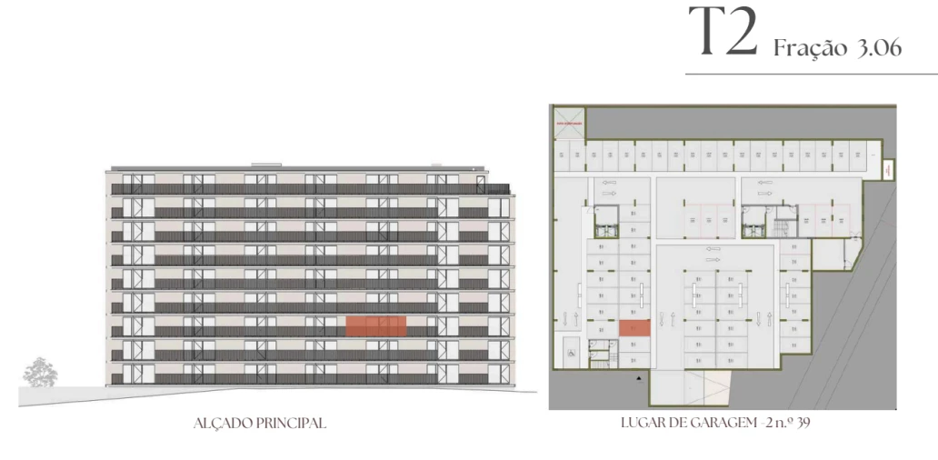 Apartamento T2 para Venda em Vilar de Andorinho Planta 2