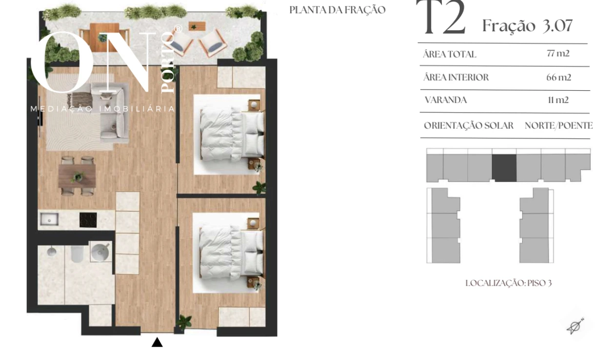 Apartamento T2 para Venda em Vilar de Andorinho Foto 8