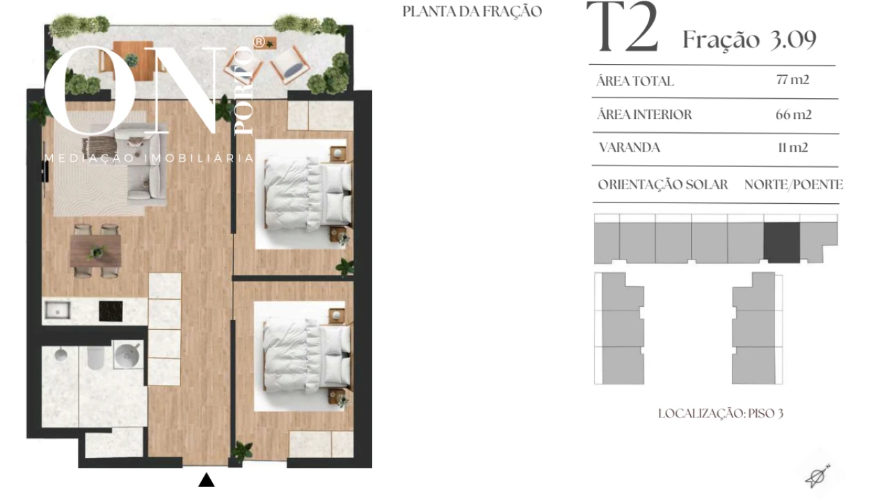 Apartamento T2 para Venda em Vilar de Andorinho Foto 8