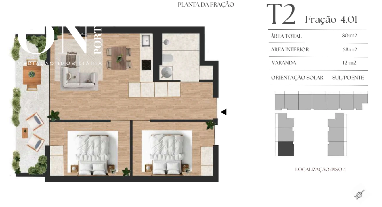 Apartamento T2 para Venda em Vilar de Andorinho Foto 8