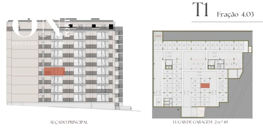 Apartamento T1 para Venda em Vilar de Andorinho