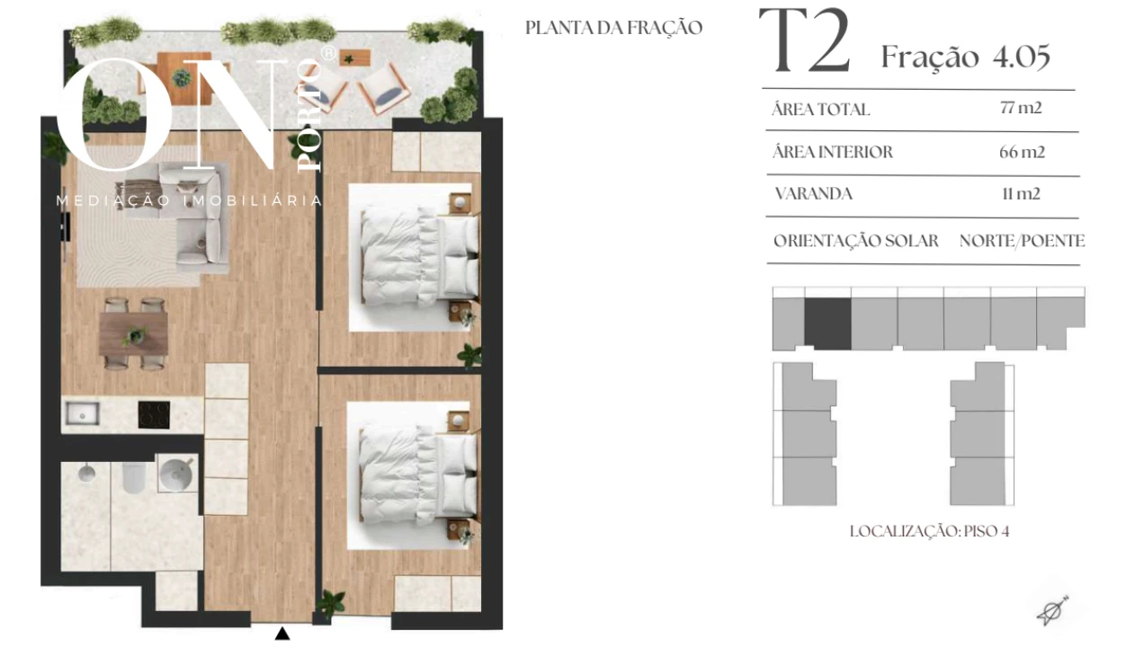 Apartamento T2 para Venda em Vilar de Andorinho Foto 8
