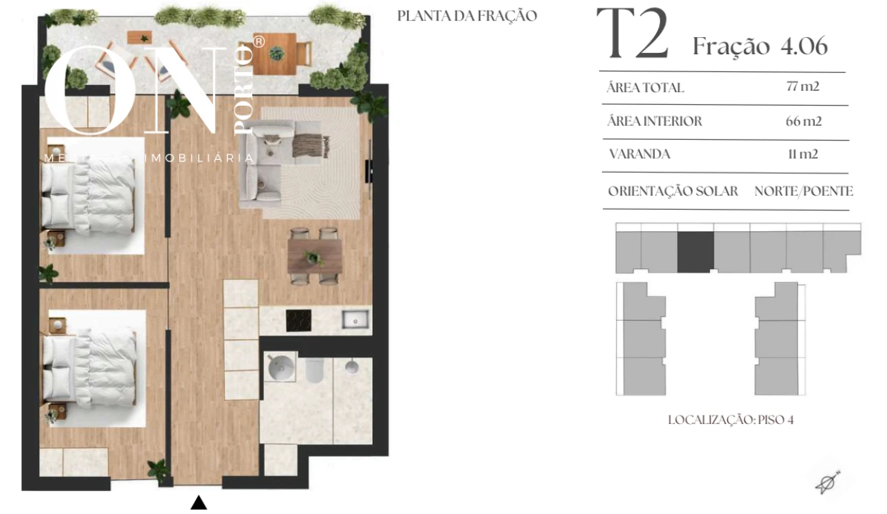 Apartamento T2 para Venda em Vilar de Andorinho Foto 8