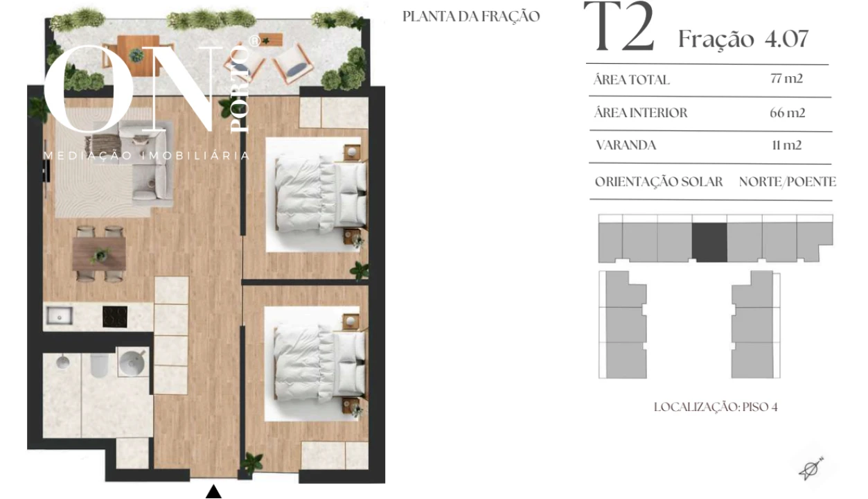 Apartamento T2 para Venda em Vilar de Andorinho Foto 8