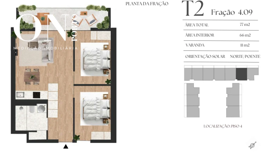 Apartamento T2 para Venda em Vilar de Andorinho Foto 8