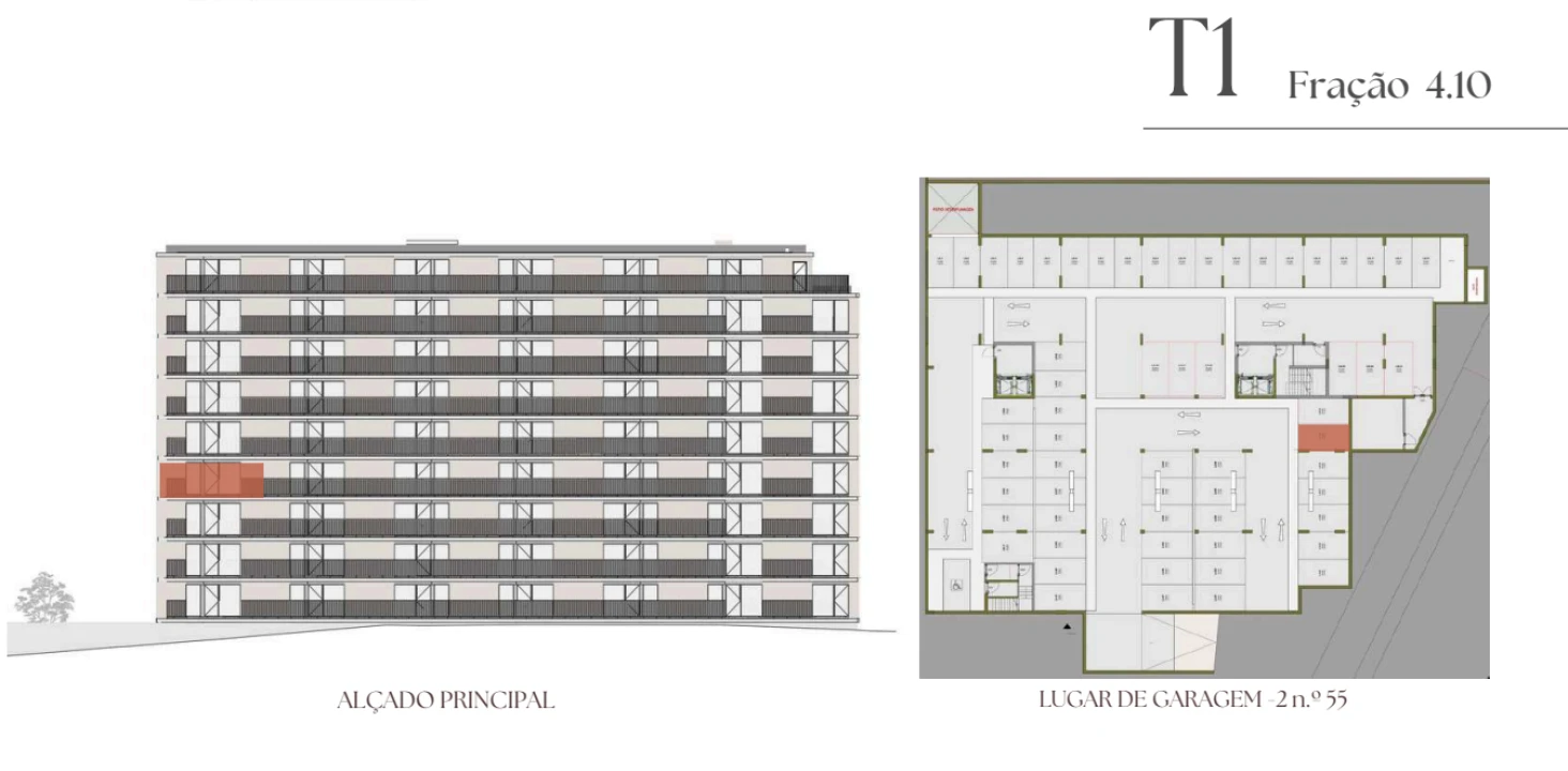 Apartamento T1 para Venda em Vilar de Andorinho Planta 2