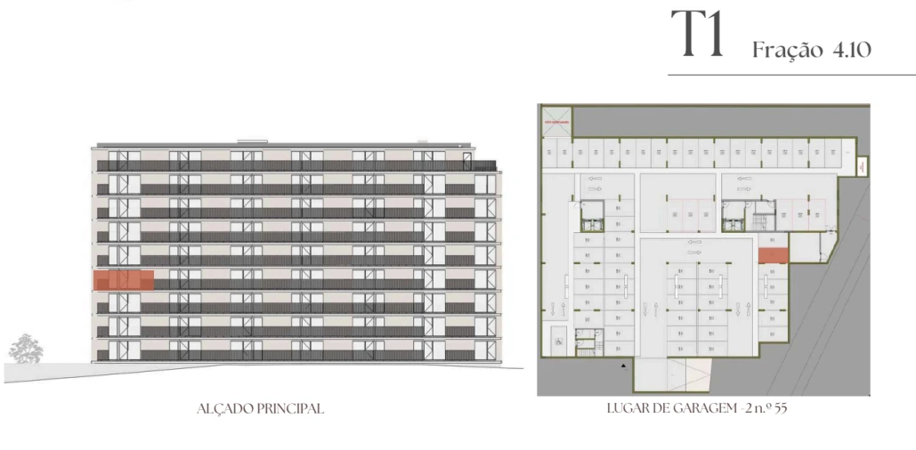 Apartamento T1 para Venda em Vilar de Andorinho Planta 2