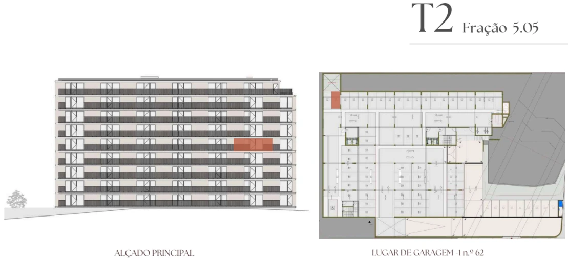 Apartamento T2 para Venda em Vilar de Andorinho Planta 2