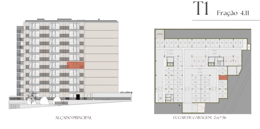 Apartamento T1 para Venda em Vilar de Andorinho Planta 2
