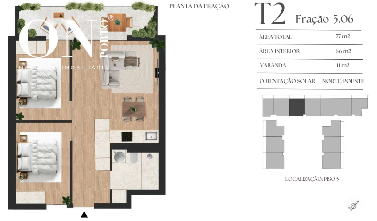 Apartamento T2 para Venda em Vilar de Andorinho Foto 8