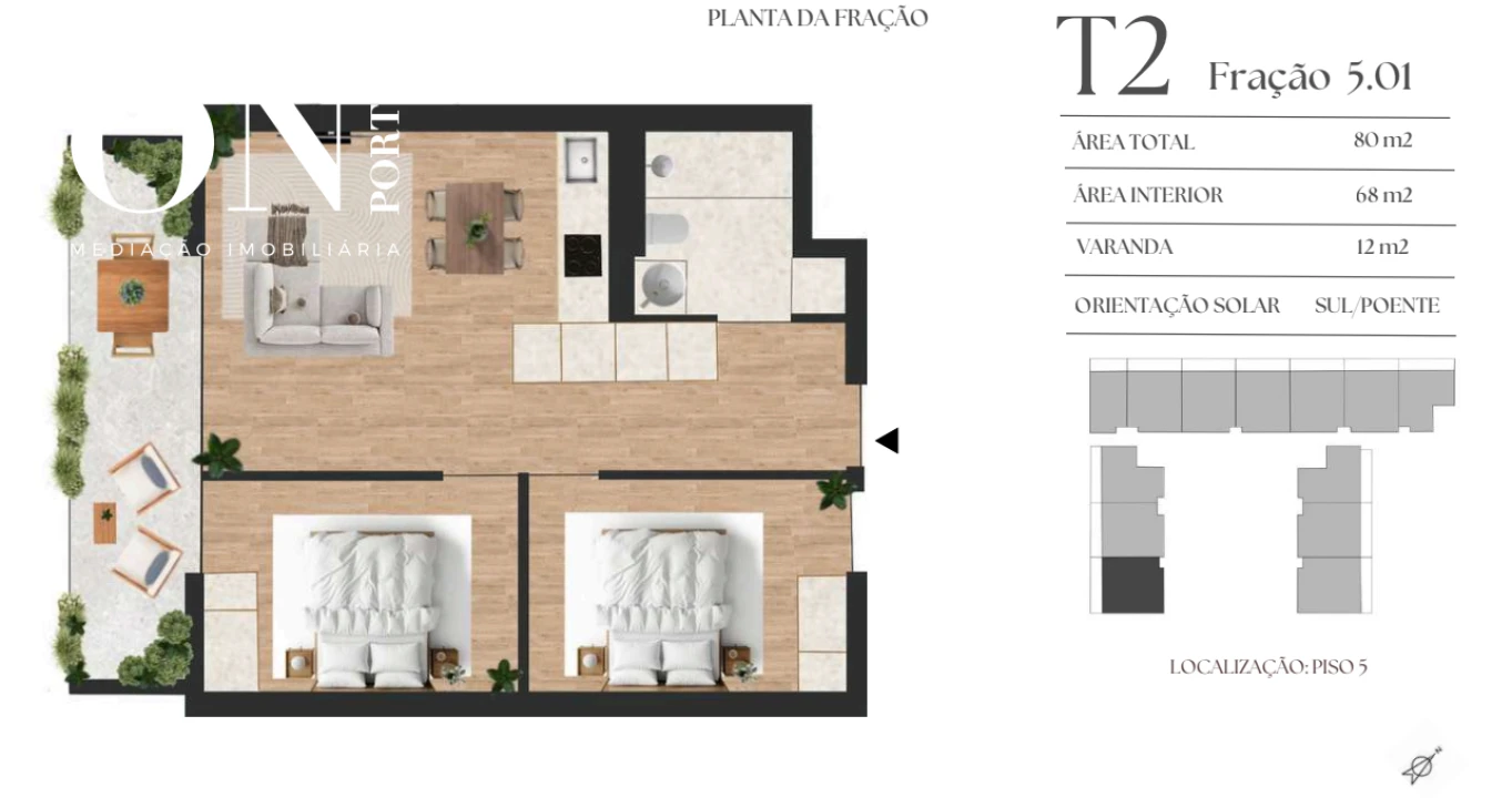 Apartamento T2 para Venda em Vilar de Andorinho Foto 8