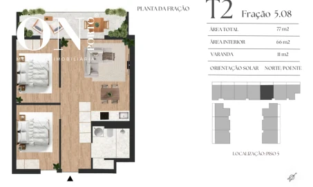 Apartamento T2 para Venda em Vilar de Andorinho