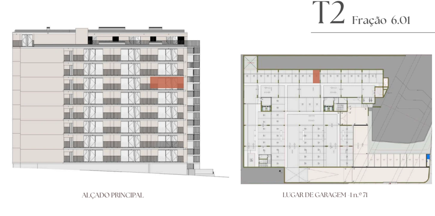Apartamento T2 para Venda em Vilar de Andorinho Planta 2