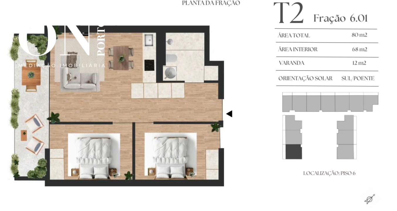 Apartamento T2 para Venda em Vilar de Andorinho Foto 8