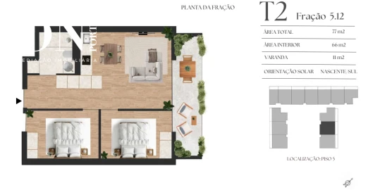 Apartamento T2 para Venda em Vilar de Andorinho
