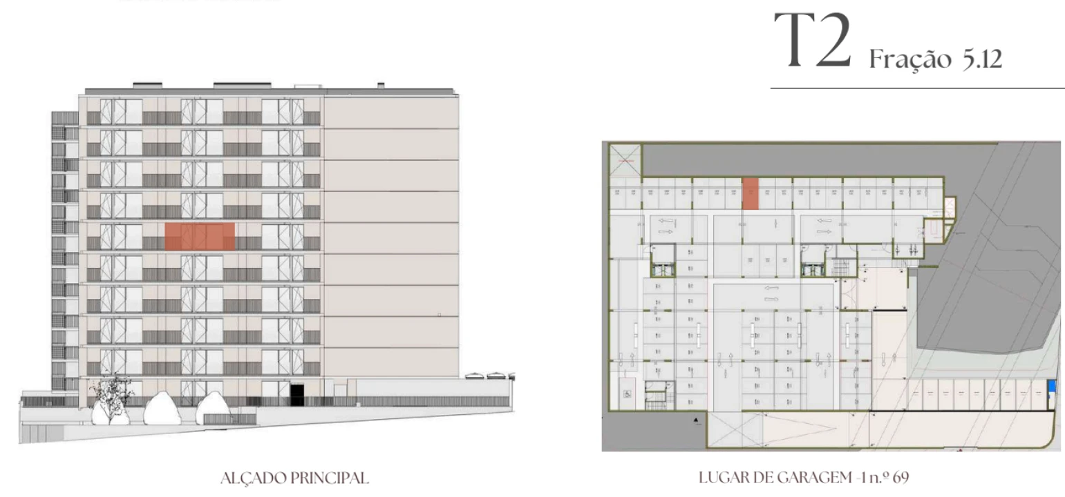 Apartamento T2 para Venda em Vilar de Andorinho Planta 2