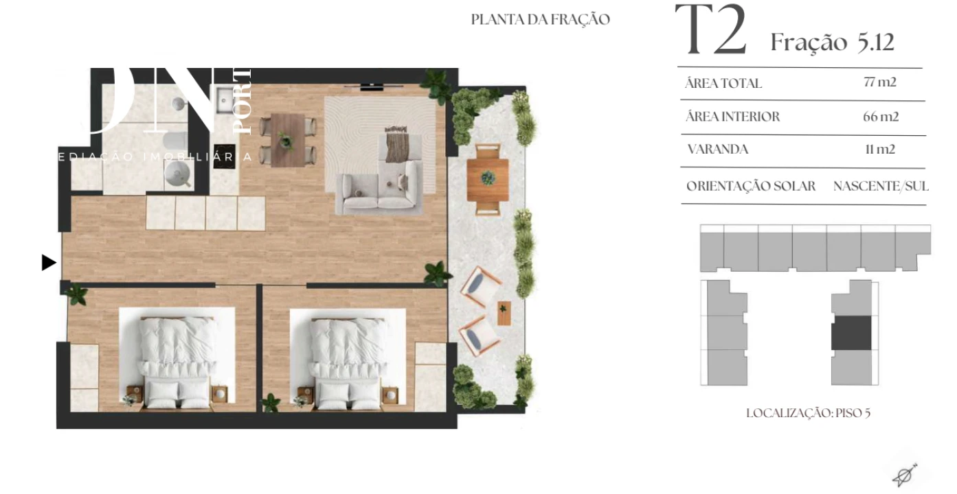 Apartamento T2 para Venda em Vilar de Andorinho Foto 8