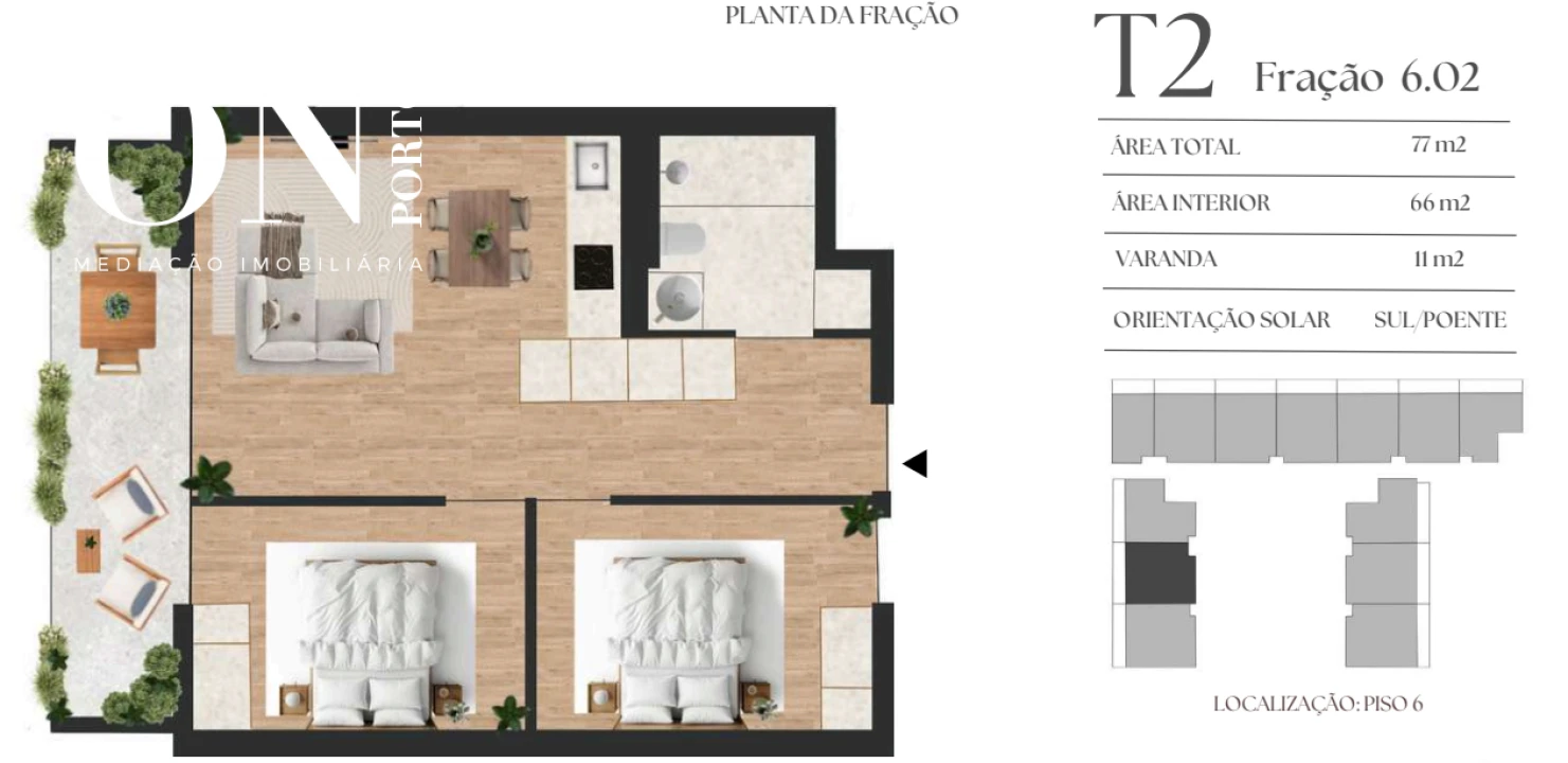 Apartamento T2 para Venda em Vilar de Andorinho Foto 8
