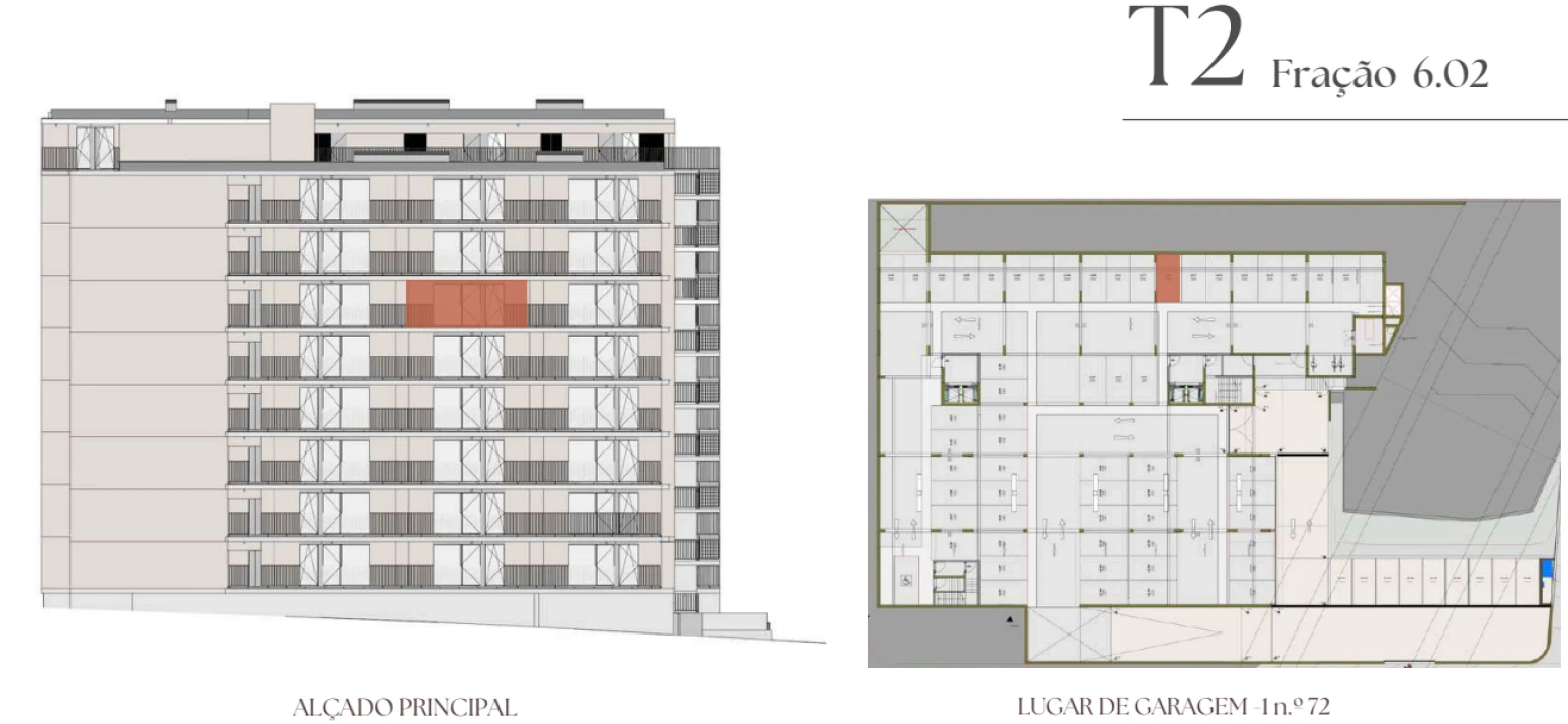 Apartamento T2 para Venda em Vilar de Andorinho Planta 2