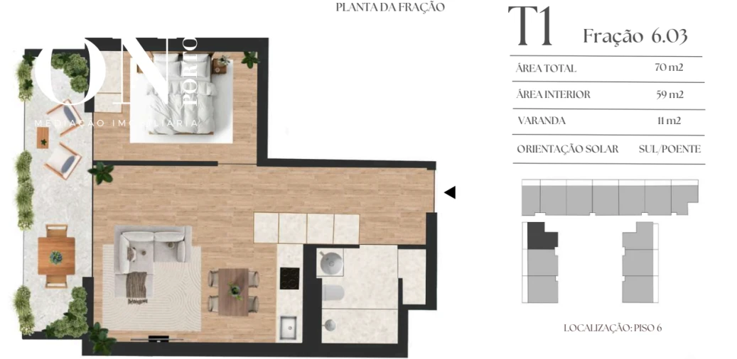 Apartamento T1 para Venda em Vilar de Andorinho Foto 8