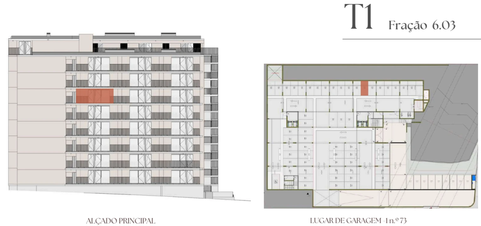 Apartamento T1 para Venda em Vilar de Andorinho Planta 2