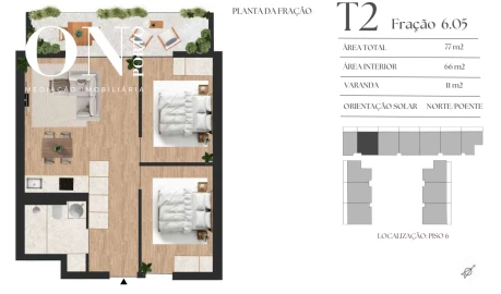 Apartamento T2 para Venda em Vilar de Andorinho