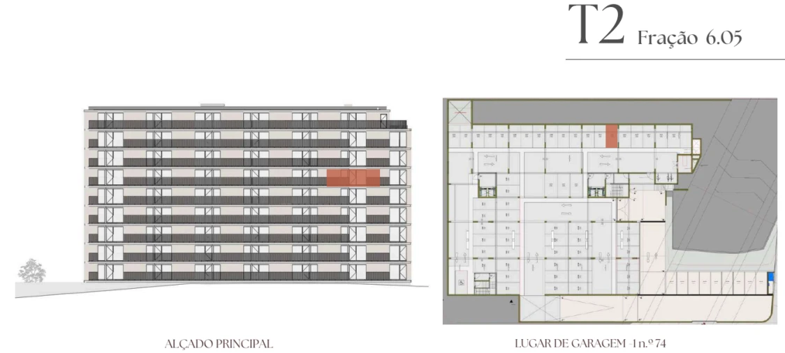 Apartamento T2 para Venda em Vilar de Andorinho Planta 2