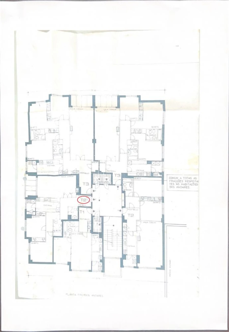 Apartamento T2 para Venda em Cidade da Maia Planta 1